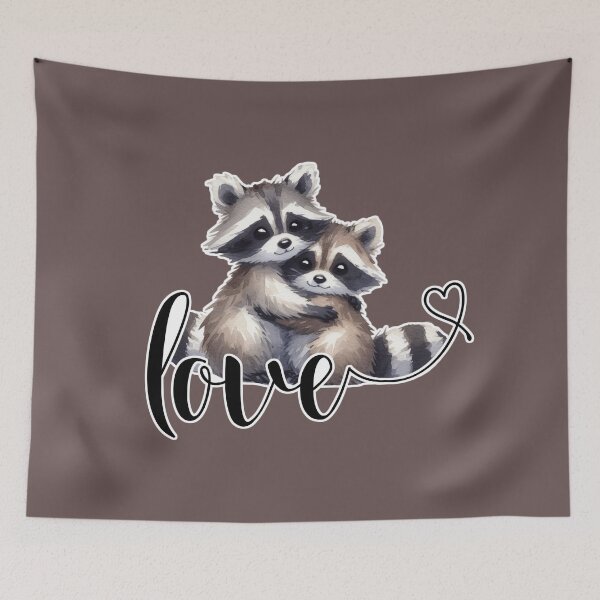 Item preview, Raccoon Love designed and sold by shellle in the ocean.