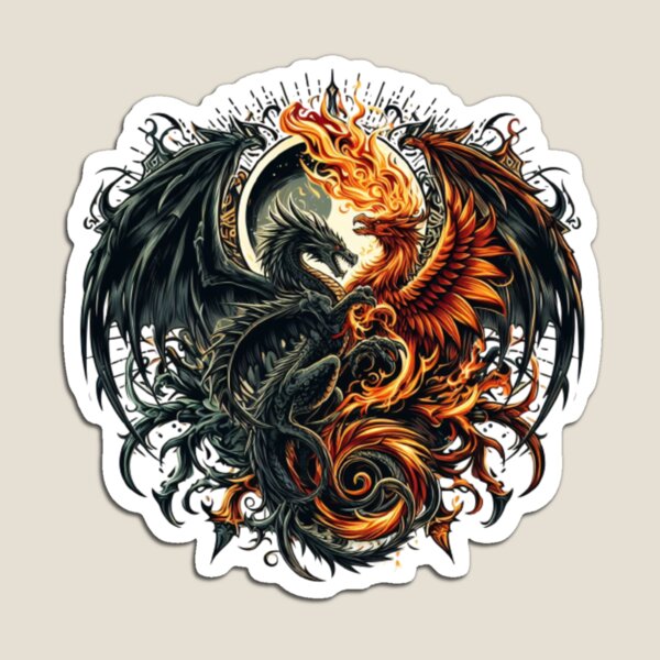 Artikel-Vorschau von PHÖNIX UND DRACHE, designt und verkauft von AvalonTshirts.