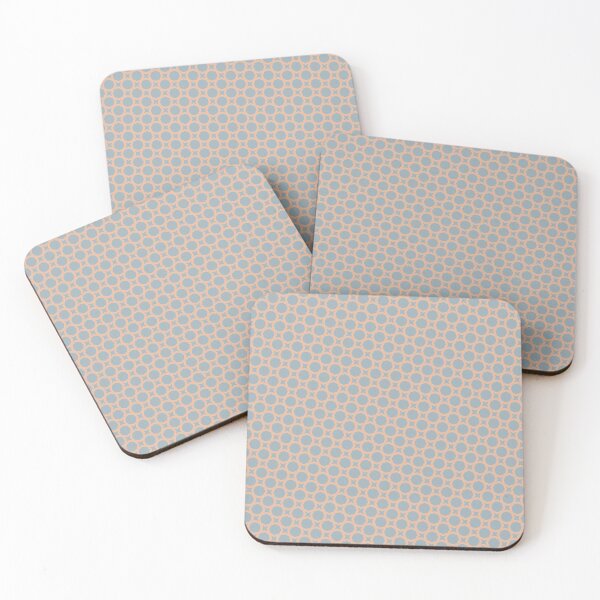 Item preview, Peach & Blue Star & Octagons Continuous Line Consistent Collage designed and sold by Alchemy-A-La-G.