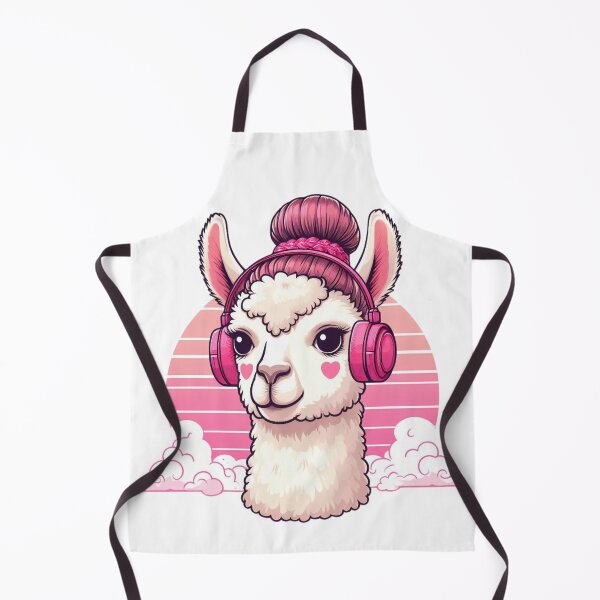 Item preview, llama with headphones designed and sold by Jemsruk.