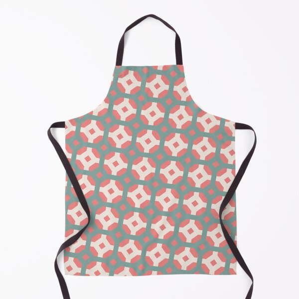 Item preview, Pink White & Green Square & Hexagon Geometry Consistent Collage designed and sold by Alchemy-A-La-G.