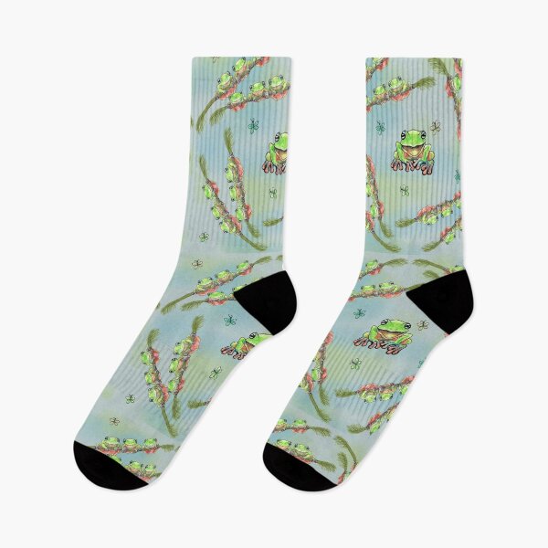 Item preview, Frogs Squared on Blue Pond designed and sold by CheranY.