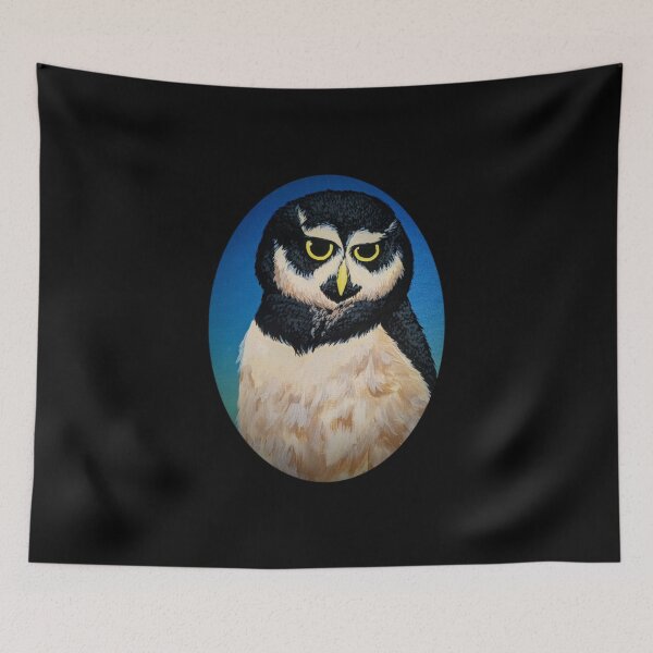 Item preview, Spectacled Owl Portrait designed and sold by Chillpinktea.