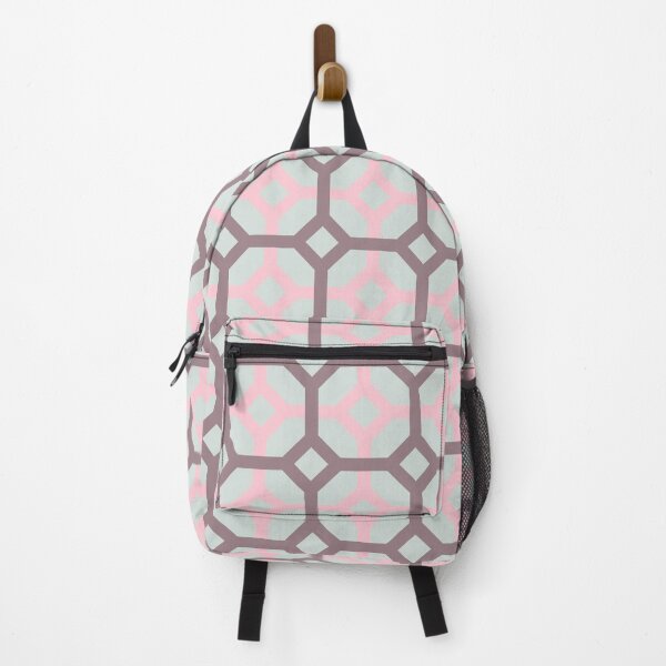 Item preview, Pink Purple & Grey Square & Hexagon Geometry Consistent Collage designed and sold by Alchemy-A-La-G.