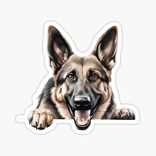 Item preview, German Shepherd Illustration designed and sold by Jordan Blackstone.