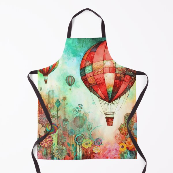Item preview, Hot Air Balloons - Whimsical Land of Flowers designed and sold by HausKatz.