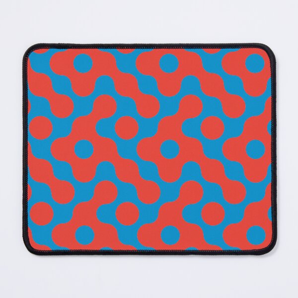 Item preview, Blue & Red Circles Blob Connected Symbols Consistent Collage designed and sold by Alchemy-A-La-G.
