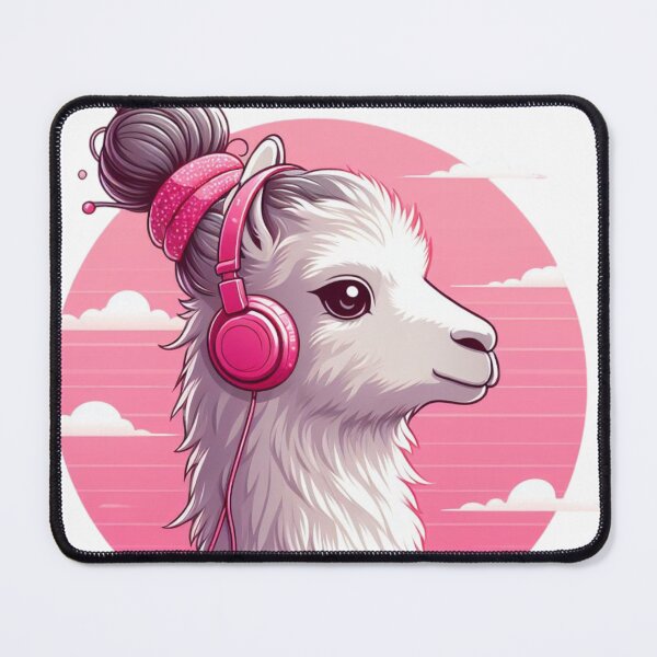 Item preview, llama with headphones designed and sold by Jemsruk.