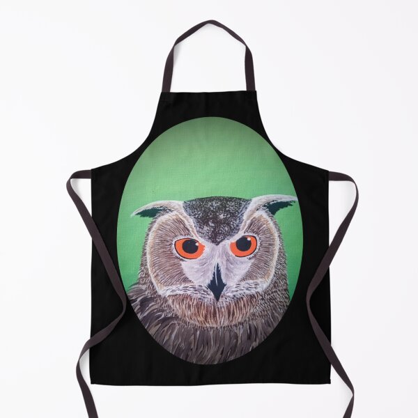 Item preview, Eurasian Eagle Owl Portrait designed and sold by Chillpinktea.
