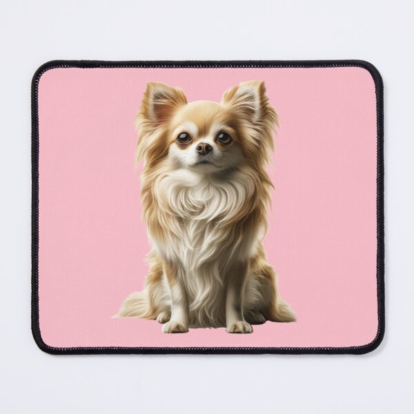 Item preview, Sweet long haired golden Chihuahua designed and sold by CritterManiaUK.