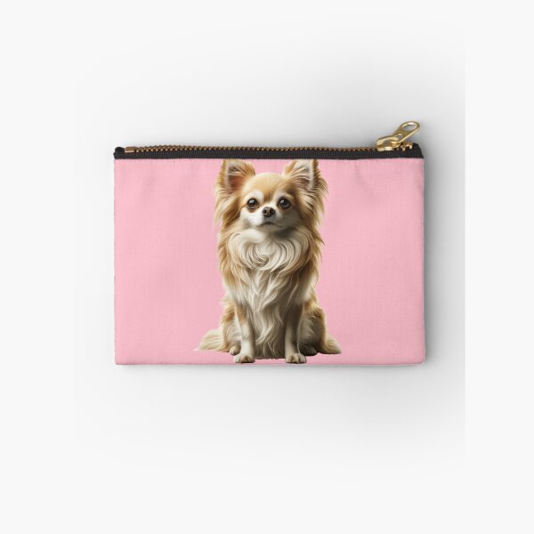 Item preview, Sweet long haired golden Chihuahua designed and sold by CritterManiaUK.