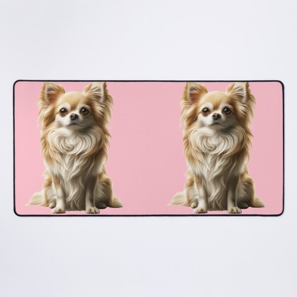 Item preview, Sweet long haired golden Chihuahua designed and sold by CritterManiaUK.