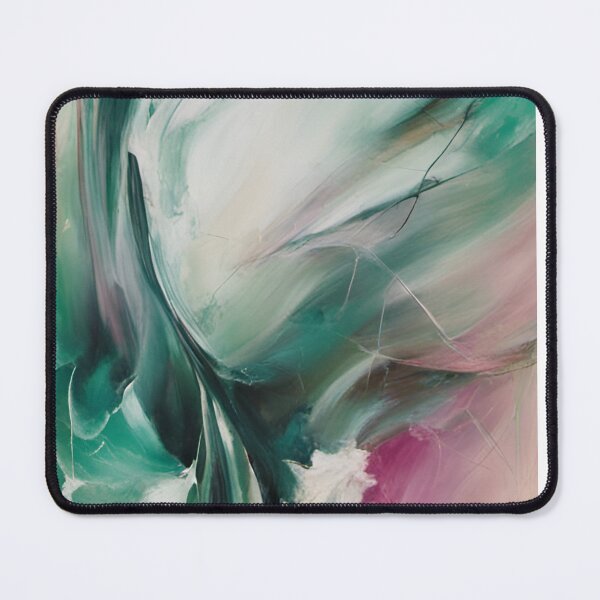 Item preview, Green white Splash abstract artpiece, reality designed and sold by Coolparrotgirl.