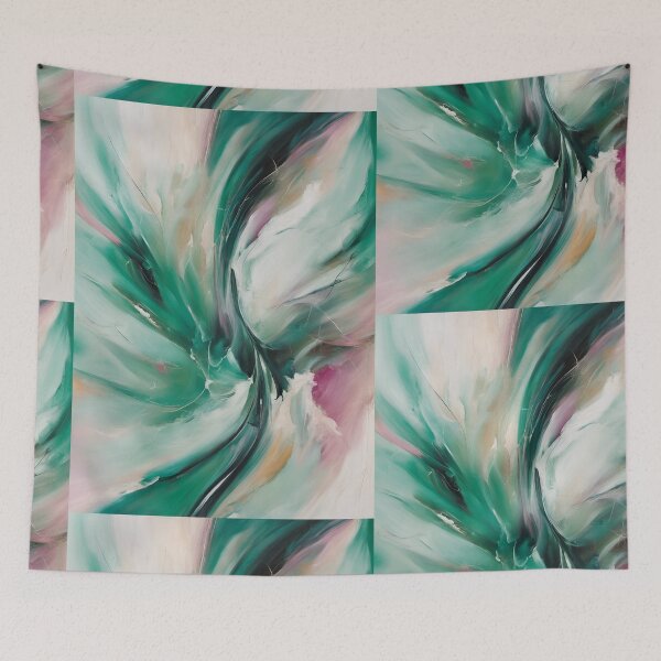 Item preview,  Green  white  Splash abstract artpiece, reality designed and sold by Coolparrotgirl.