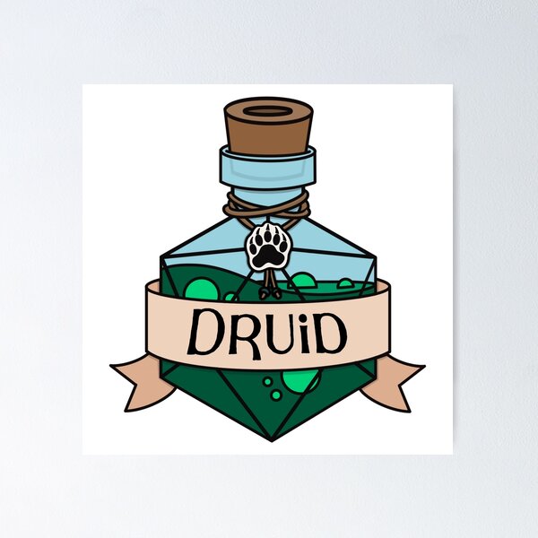 Item preview, Druid potion designed and sold by PaperCactusInk.