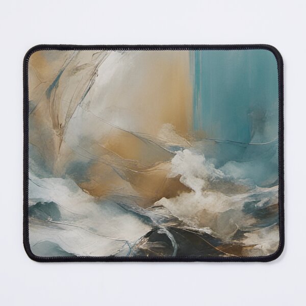 Item preview, Golden blue Splash abstract artpiece, reality designed and sold by Coolparrotgirl.