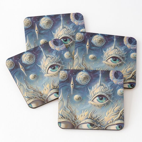 Item preview, Surreal Cosmic Eyes Gazing Into the Universe designed and sold by DriipDropDesign.