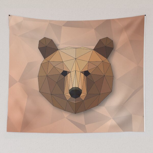 Item preview, Bear: Geometric Art designed and sold by ColorfulForest.