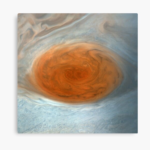 Jupiter, Great Red Spot - Reprojected Canvas Print