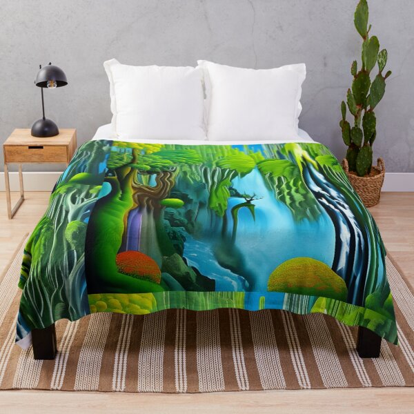 Item preview, Green forest abstract artpiece, reality designed and sold by Coolparrotgirl.