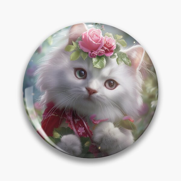Item preview, Cat's Whimsical Cats - Romantic Collection - Rose Garden designed and sold by Mab2000.