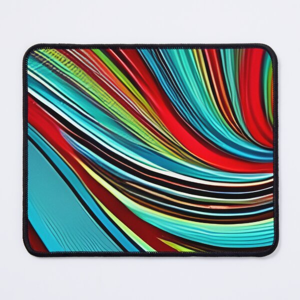 Item preview, Green blue lines abstract artpiece, reality designed and sold by Coolparrotgirl.