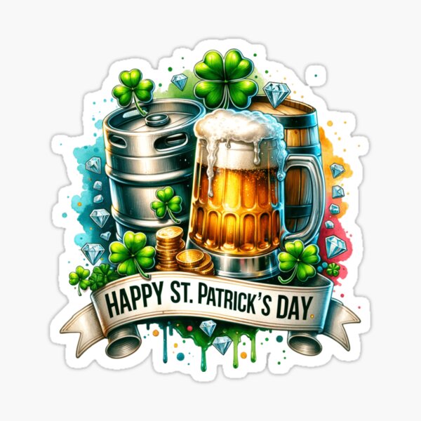 Happy St Patrick's Day Sticker