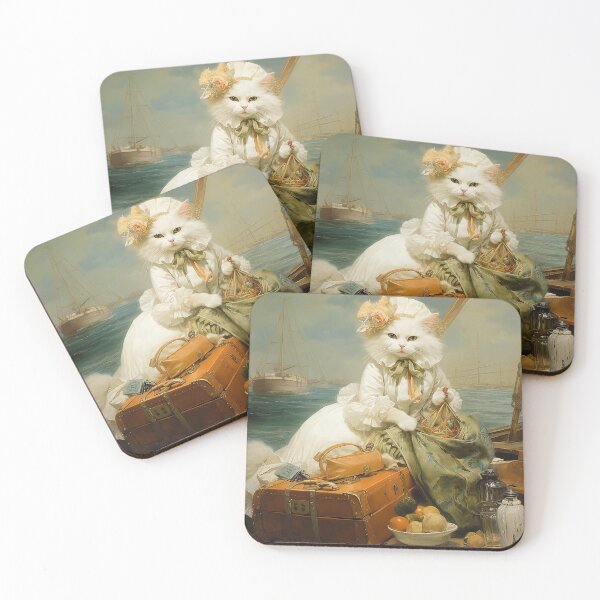 Item preview, Vita's Whimsical Cats - Vintage Collection - By the Sea designed and sold by Mab2000.