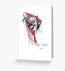 Little Red Riding Batgirl Greeting Card