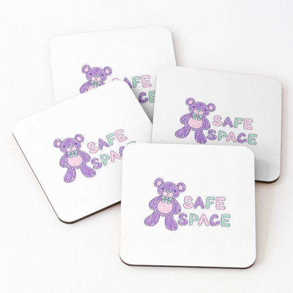 Item preview, safe space teddy (pastel) designed and sold by JuicesDesigns.