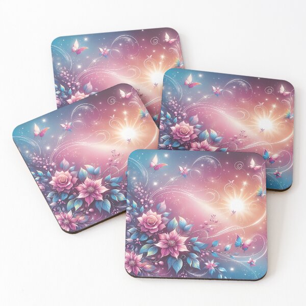 Item preview, Celestial Blooms: A Cosmic Dance of Butterflies and Flowers designed and sold by Vitalka-uk.