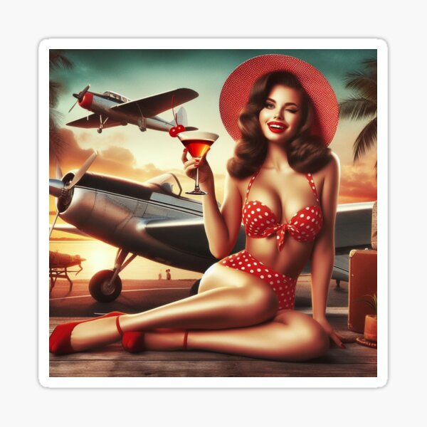 Item preview, “Pin-Up Charm: Vintage Femininity” designed and sold by CHRIST5000.