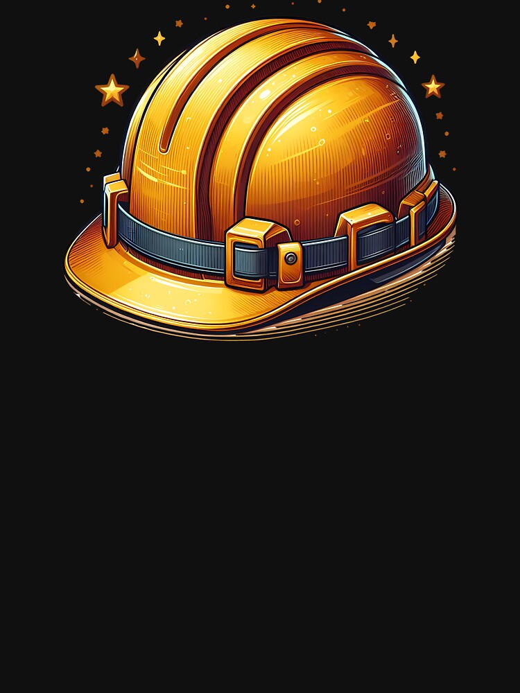 Thumbnail 7 von 7, Classic T-Shirt, Bauhelm Bau lustiger lustiger Bauhelm designt und verkauft von mehdigraph.