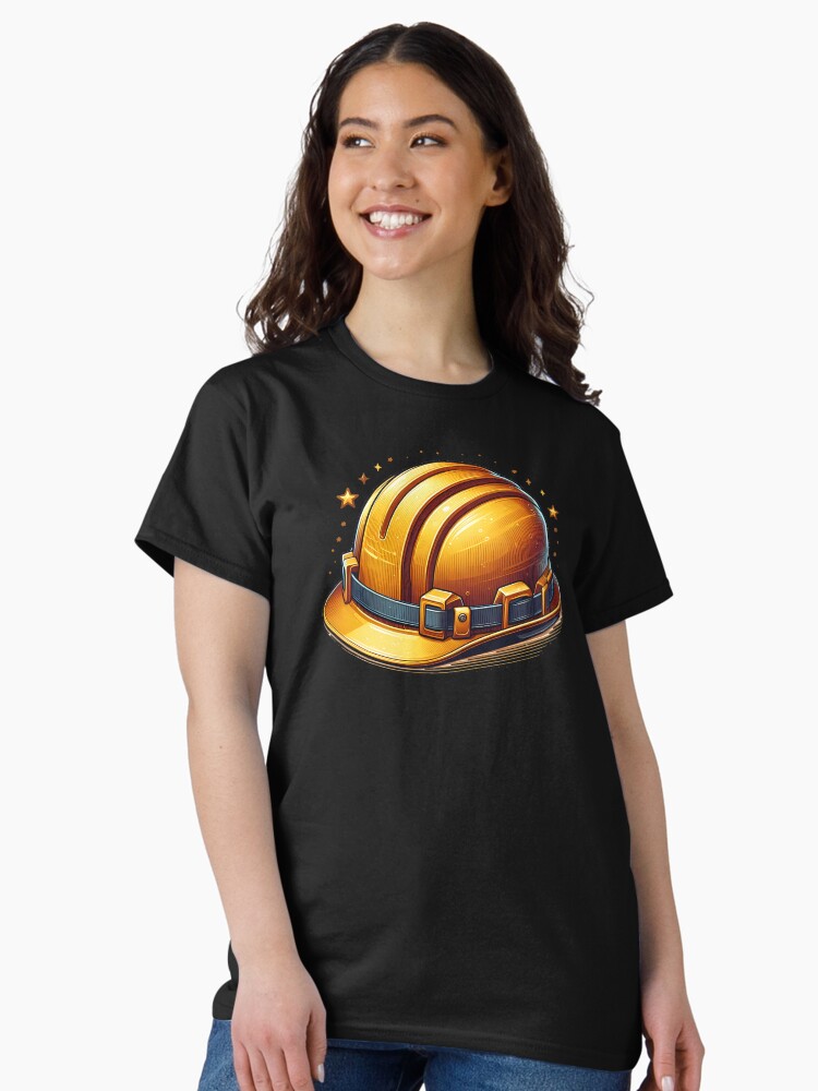 Thumbnail 2 von 7, Classic T-Shirt, Bauhelm Bau lustiger lustiger Bauhelm designt und verkauft von mehdigraph.