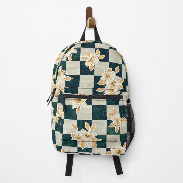 Item preview, Yellow Flowers on a Checkerboard Background designed and sold by SpiralBalloon.