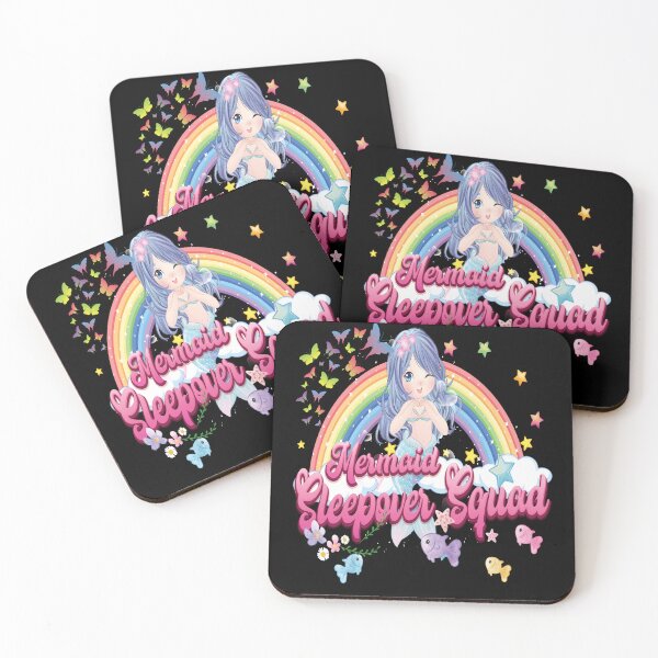 Item preview, Cute Girl Mermaid Sleepover Squad for Birthday Slumber Party designed and sold by angy2017.