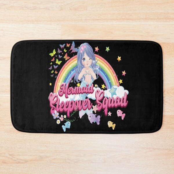 Item preview, Cute Girl Mermaid Sleepover Squad for Birthday Slumber Party designed and sold by angy2017.