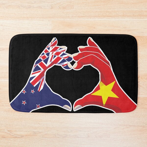 Item preview, Vietnamese Vietnam New Zealand Love Heart Peace designed and sold by FlagX.