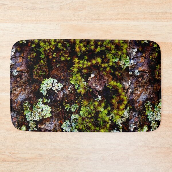 Item preview, Winter Moss Crustose Lichen Tree Bark Yosemite Nature Photography designed and sold by HippieFarms11.