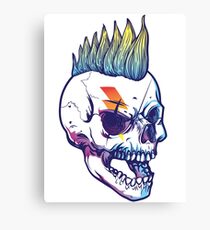 Skull punk Canvas Print