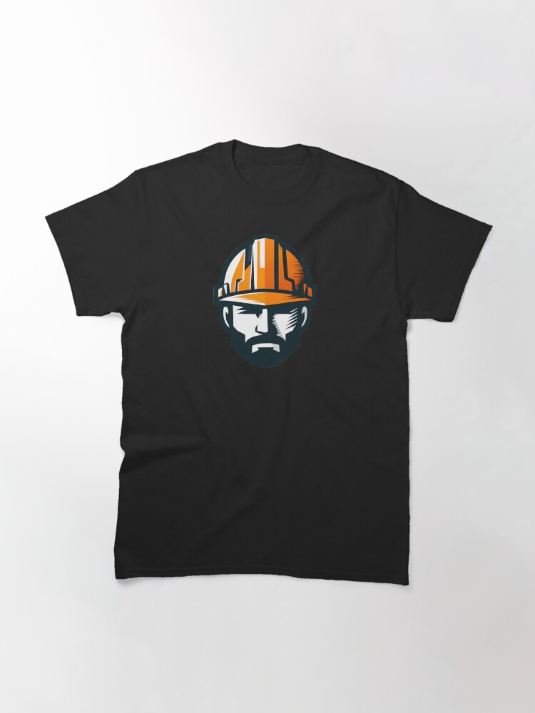 Thumbnail 3 von 7, Classic T-Shirt, Bauhelm Bau lustiger lustiger Bauhelm designt und verkauft von mehdigraph.