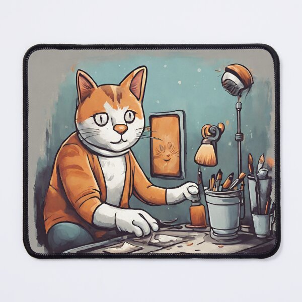 Item preview, A Cat Painting of a Cat painting designed and sold by jaygraham.