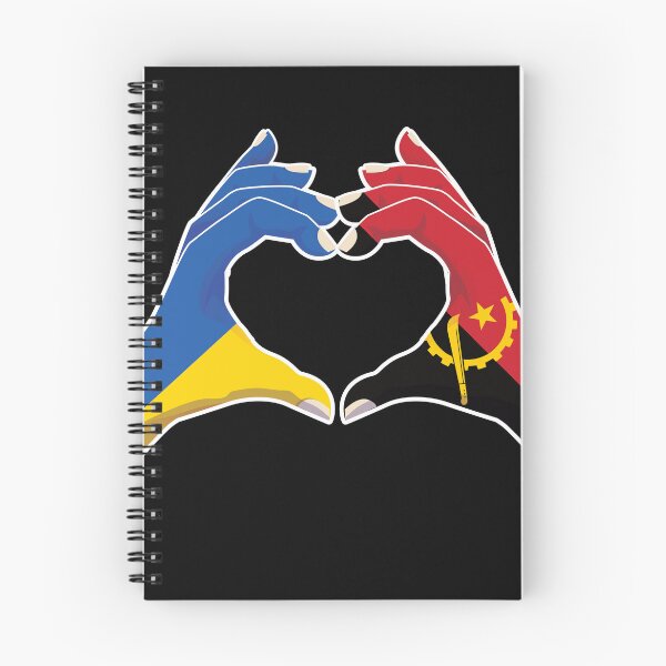 Item preview, Angola Angolan Ukraine Ukrainian Love Heart Peace designed and sold by FlagX.