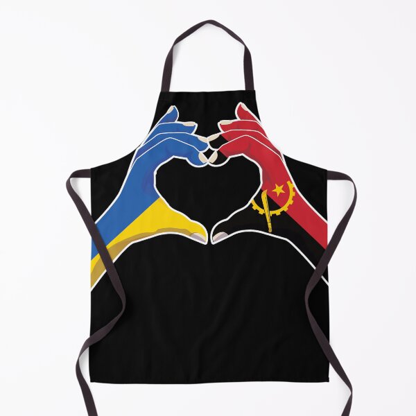 Item preview, Angola Angolan Ukraine Ukrainian Love Heart Peace designed and sold by FlagX.