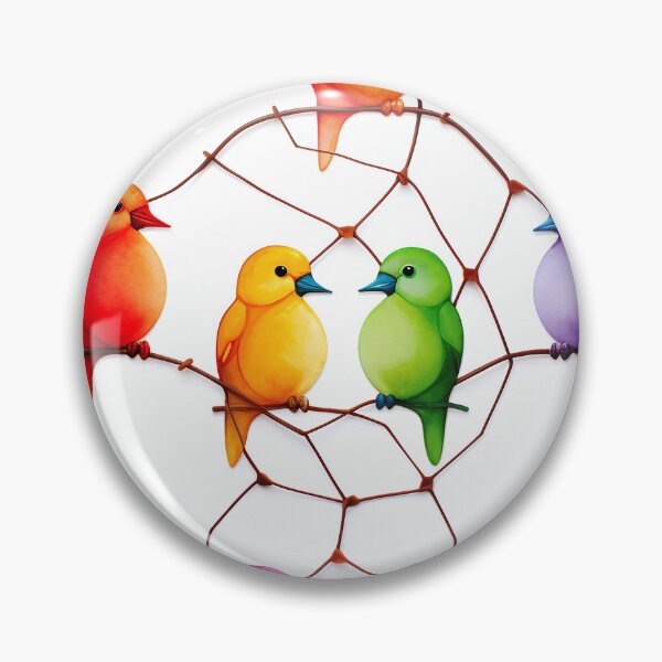 Item preview,   Colorful Bird Network designed and sold by DeMuurdecoratie.