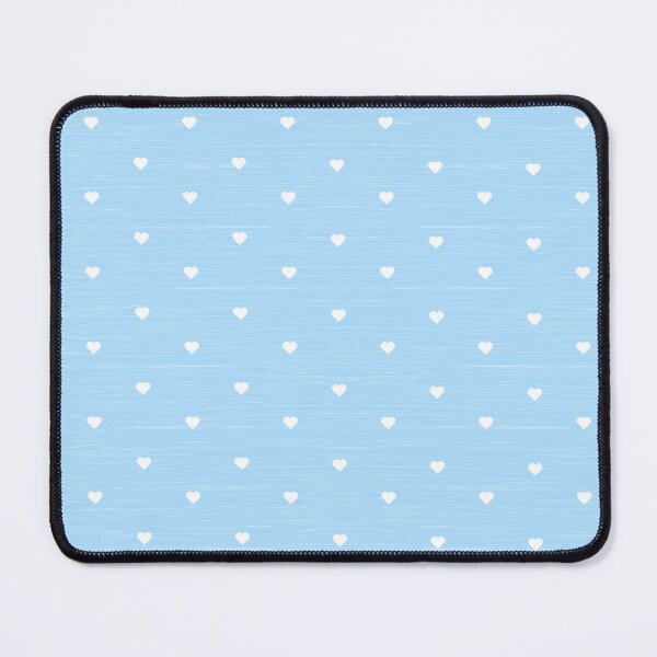 Item preview, Soft Sky Blue Background with White Hearts Pattern and Subtle Horizontal Texture designed and sold by NOVOImpression.