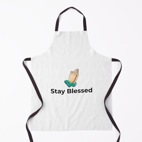 Item preview, Stay Blessed Christian Design with Black Text and Brown prayer hands with green wristband designed and sold by Bo Christian Merch.