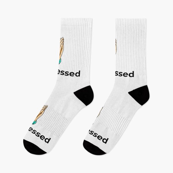 Item preview, Stay Blessed Christian Design with Black Text and Brown prayer hands with green wristband designed and sold by Bo Christian  Merch.