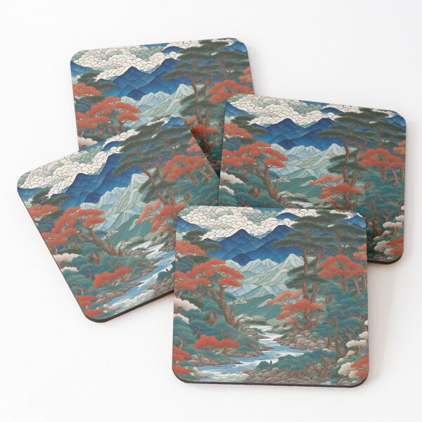Item preview, Chinese cloisonne river landscape designed and sold by Neeshki.
