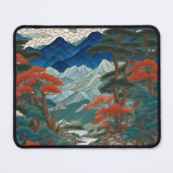 Item preview, Chinese cloisonne river landscape designed and sold by Neeshki.